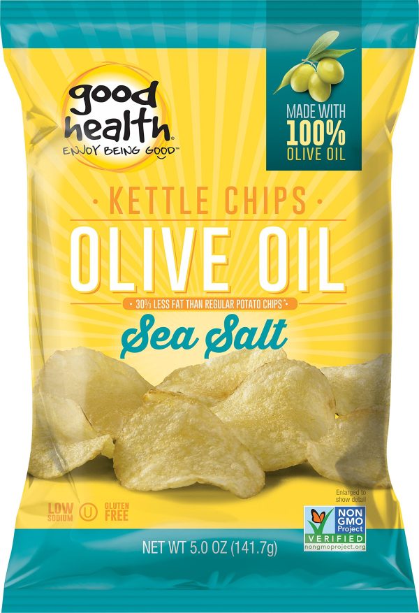 Good Health Olive Oil Sea Salt Kettle Chips 5oz 12ct